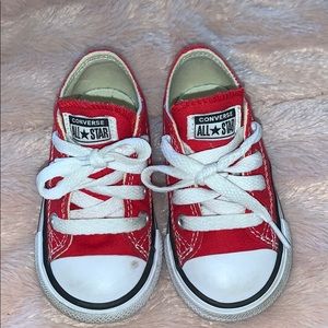 Toddler red converse